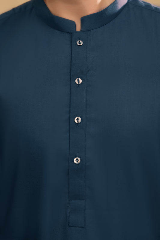 Signature Navy – Soft Cotton Shalwar Kameez