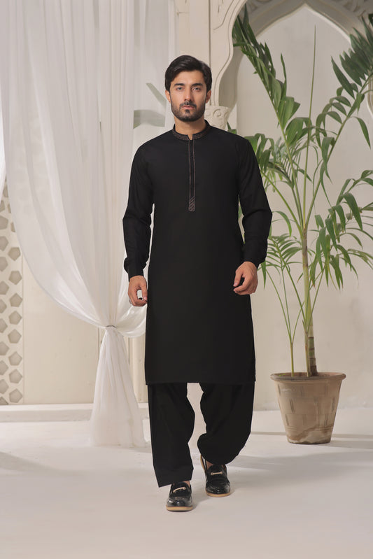 MID-NIGHT BLACK-STITCHED AJ#067