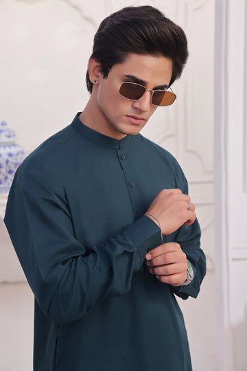 Sea Green Kameez Shalwar AJS#149