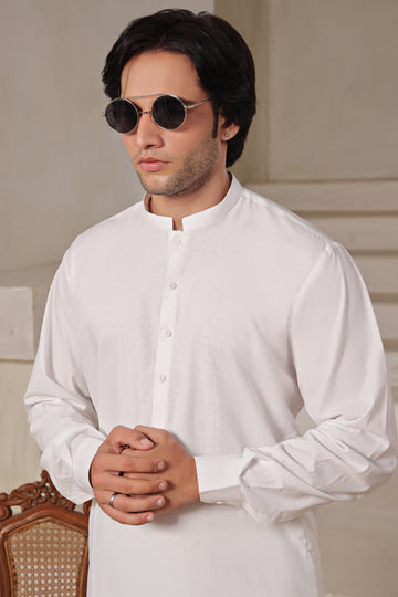 OFF WHITE KAMEEZ SHALWAR AJWS#10011