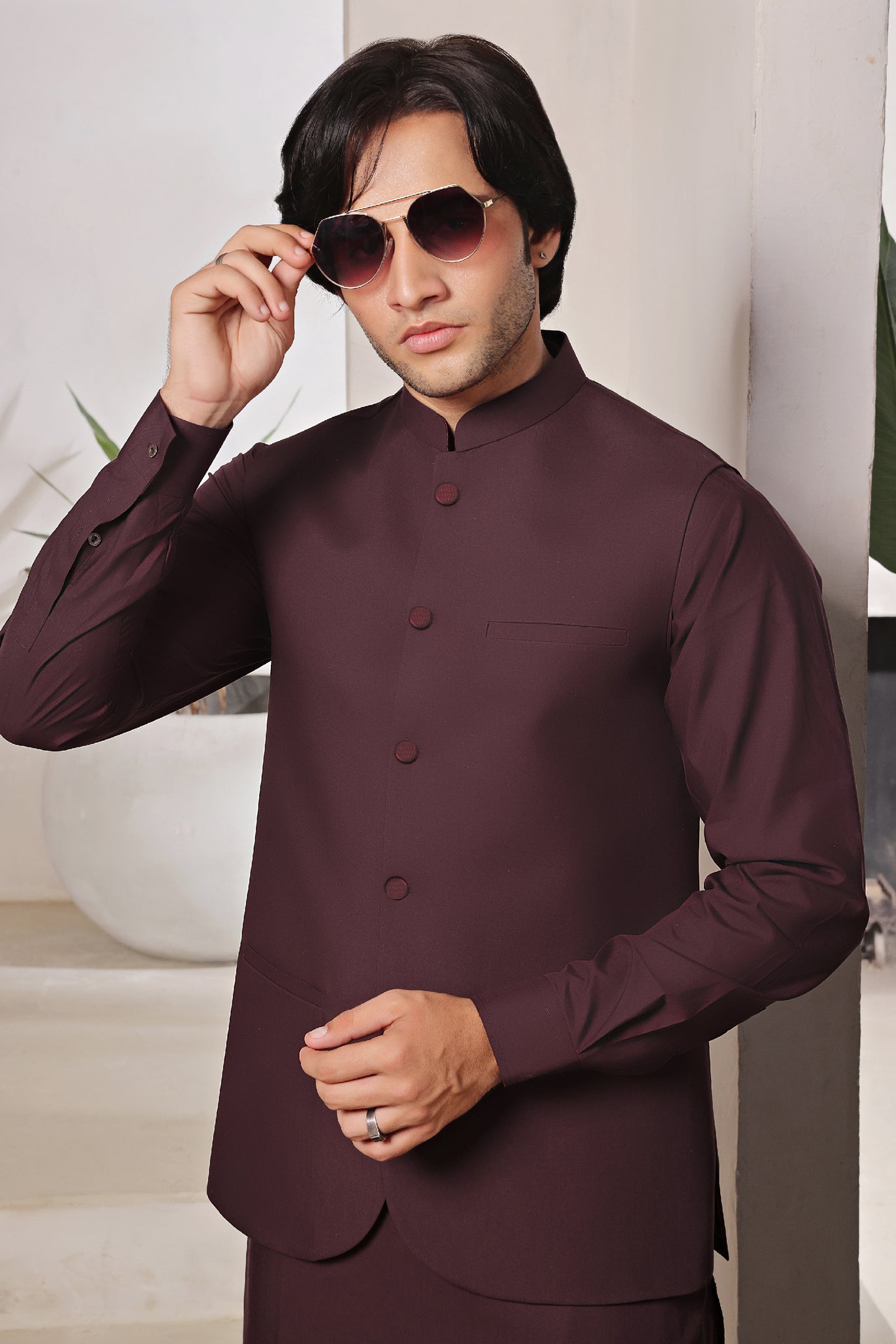 MAHROON (3 Piece) AJWS#1017