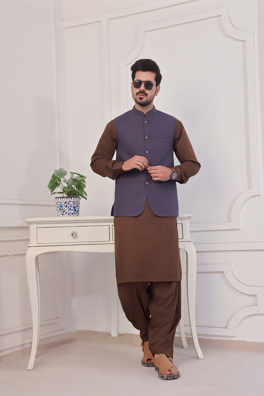 Brinjal Waistcoat AJS#113