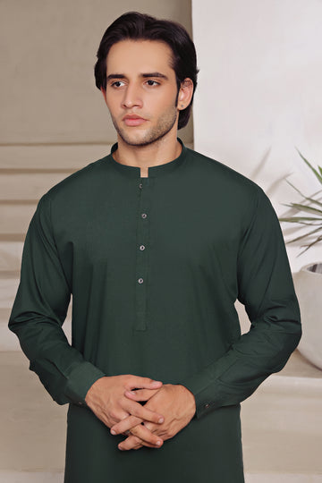 GREEN Kameez shalwar AJWS#10013