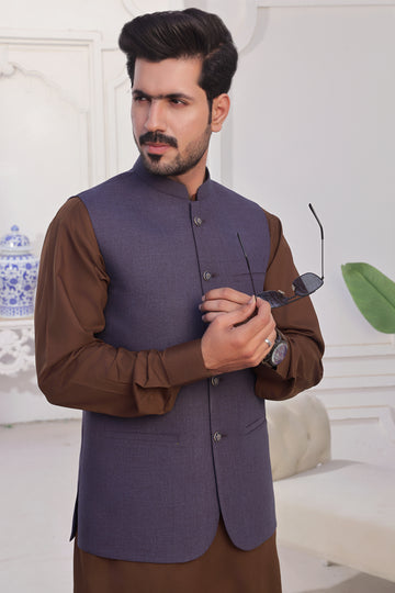 Brinjal Waistcoat AJS#113