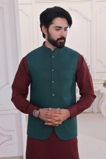 Green Classic Waistcoat AJS#111