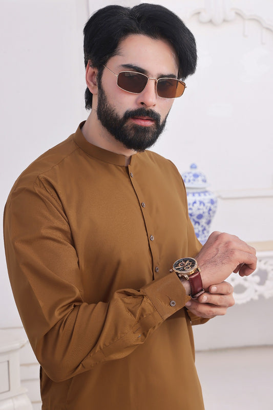 Mustard Kameez Shalwar AJS#143