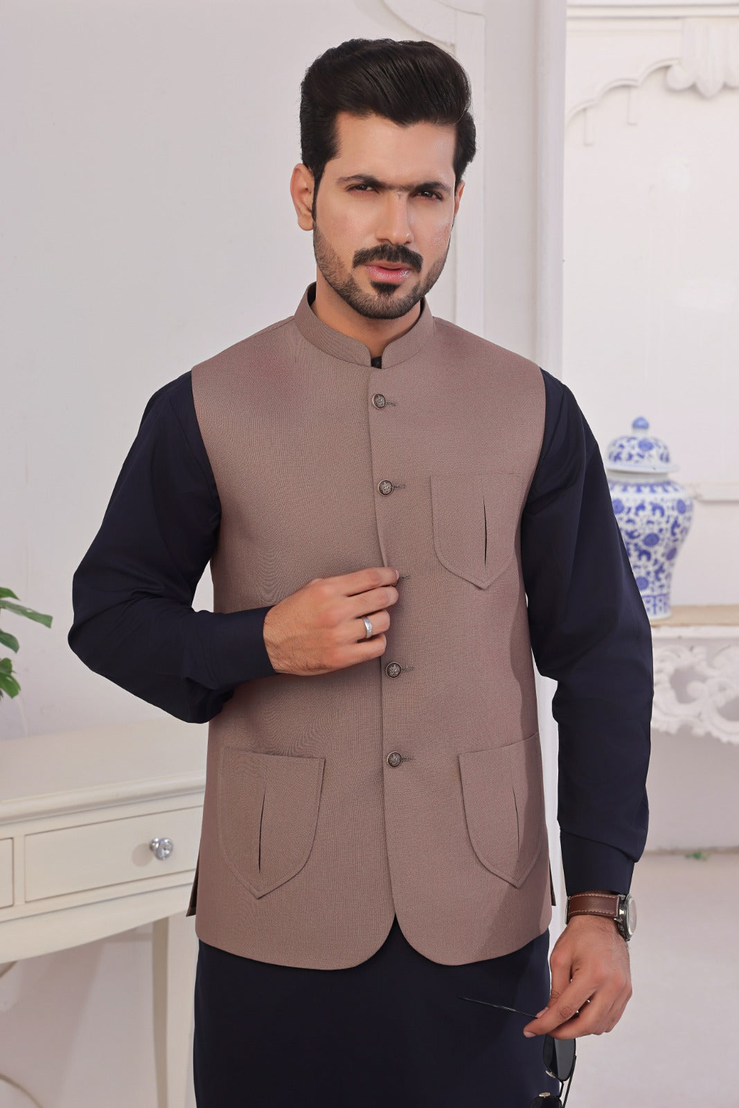 Beige Waistcoat AJS#118