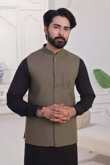 Beige Premium Waistcoat AJS#119