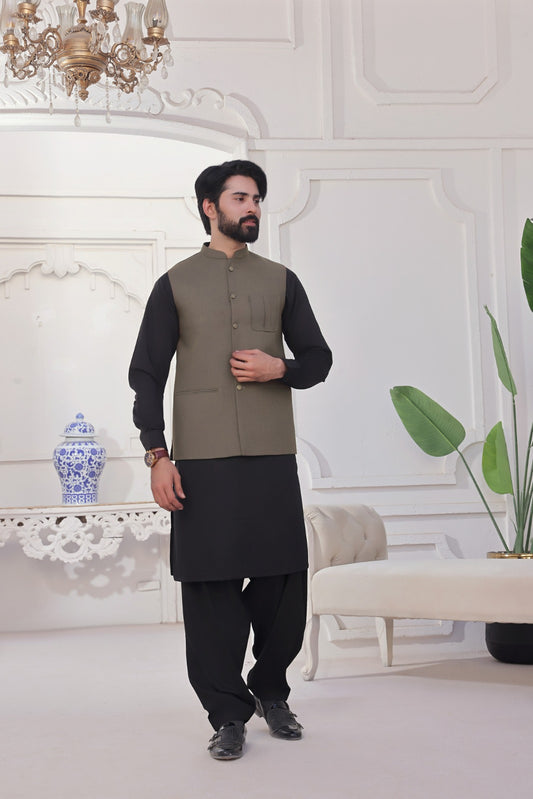 Beige Premium Waistcoat AJS#119